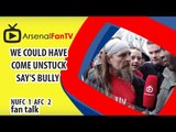 We Could Have Come Unstuck say's Bully | Newcastle 1 Arsenal 2