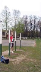 Guy Smashes Head After Attempting Backflip Off High Bar