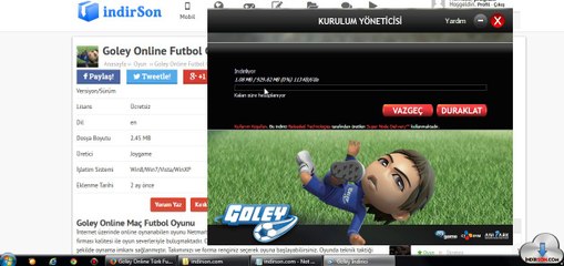Goley Online Futbol Oyunu kurulum inceleme