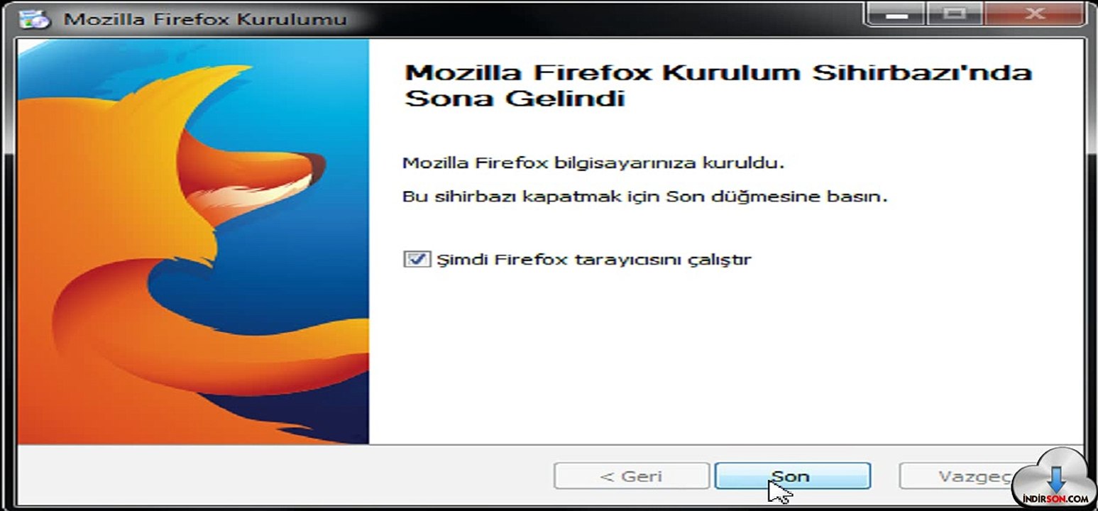 Firefox (Windows) kurulum inceleme