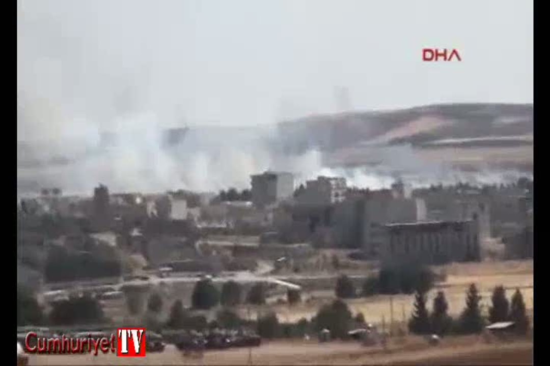 Kobani'de peş peşe patlamalar oldu