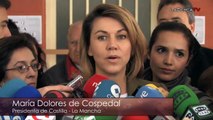 María Dolores de Cospedal, presidenta de Castilla-La Mancha, ejerce su derecho al voto