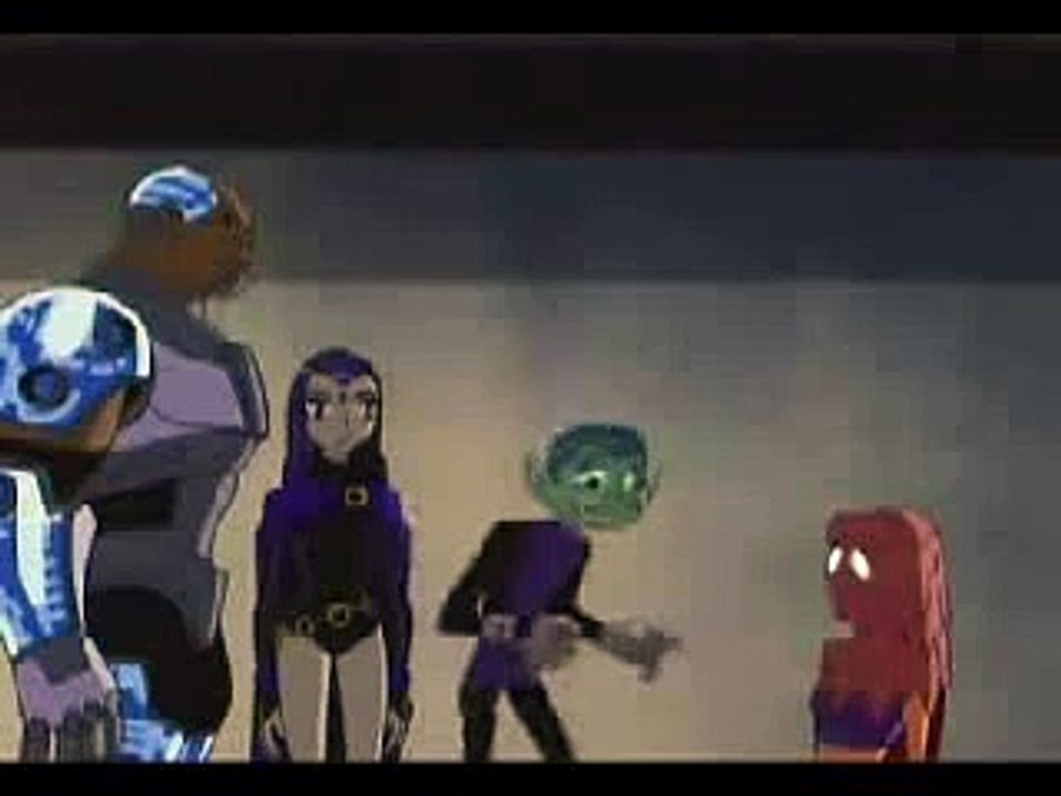 Starfire Swearing at Beast Boy