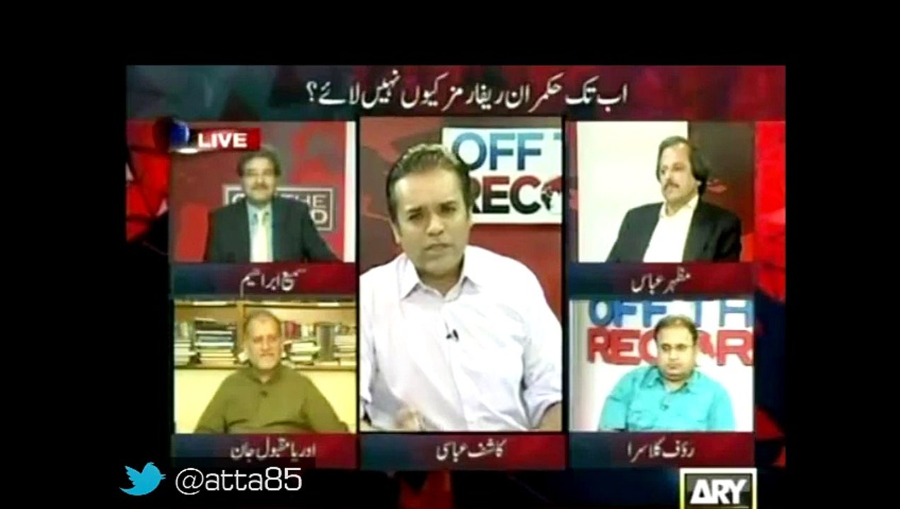 Kashif Abbasi and Rauf Klasra bashed Sharif brothers for their speeches before elections