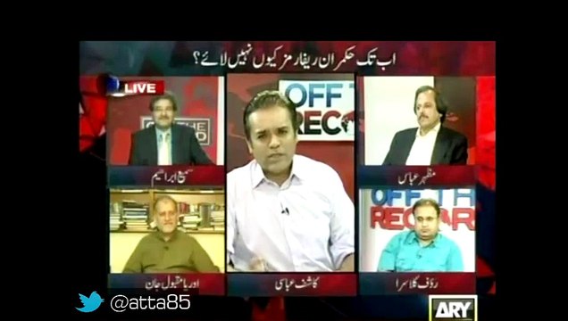 Kashif Abbasi and Rauf Klasra bashed Sharif brothers for their speeches before elections