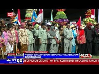 Jokowi Hadiri Grebeg Pancasila di Alun-alun Blitar
