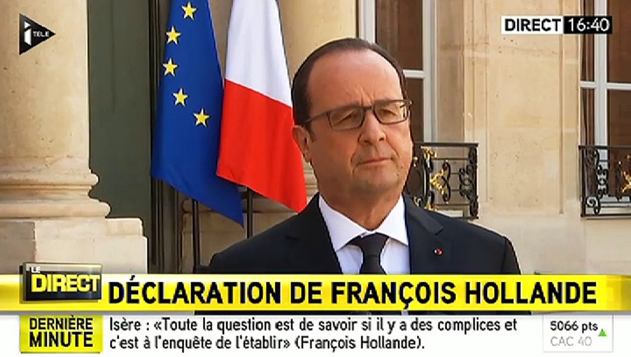Attentat en Tunisie : "le terrorisme est notre adversaire", déclare Hollande