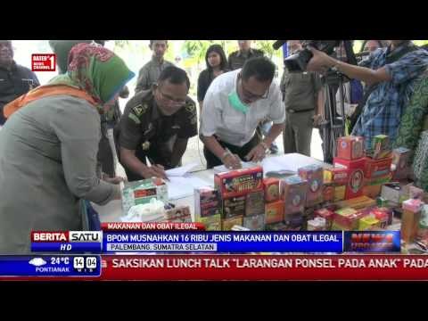 BPOM Palembang Musnahkan 16 Ribu Jenis Makanan dan Minuman