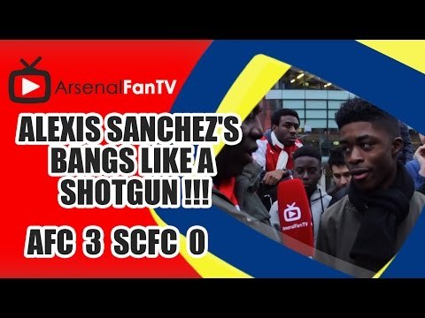 Alexis Sanchez's Bangs Like A Shotgun !!! - Arsenal 3 Stoke City 0
