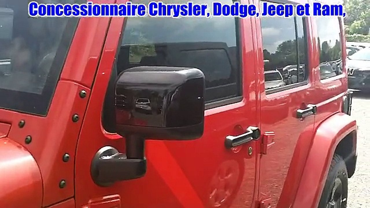 2015 Jeep Wrangler Unlimited Sahara 4x4 rouge neuf à vendre