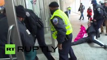 Anti-Netanyahu protesters try to storm AIPAC conference, get dragged out by cops