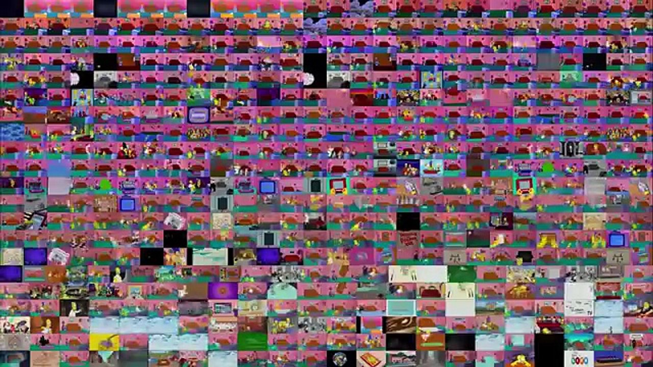 Tous les Couch Gag des Simpson en même temps