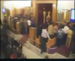 Christian prayer in the Coptic Saints Church during Muslims Bombing-Alexandria Egypt 1-1-2011