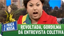 Revoltada, Gordilma dá entrevista coletiva