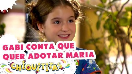 Gabi conta para Maria que quer adotá-la