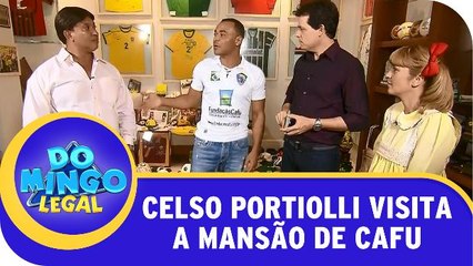 Portiolli visita a mansão do jogador Cafu