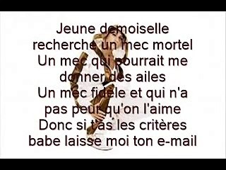 Diam's Jeune demoiselle paroles