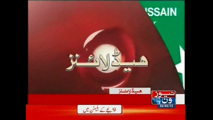 NewsONE Headlines 9PM, 26-June-2015