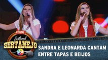 Sandra e Leonarda cantam sucesso de Leandro e Leonardo