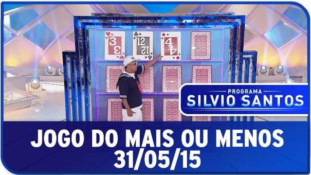 Silvio Santos apresenta o Mais ou Menos de 31.05.15