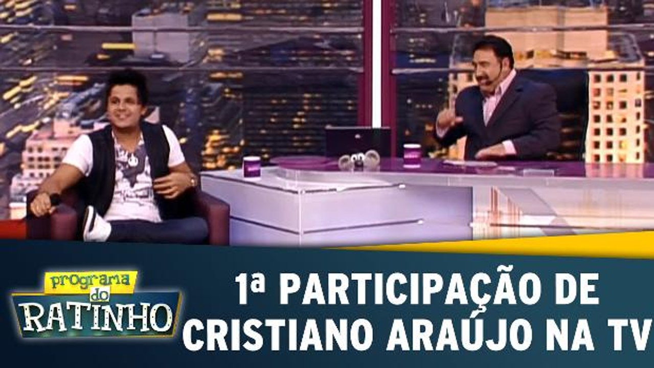 Ratinho foi o primeiro a receber Cristiano Araújo na TV