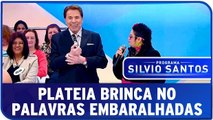 Silvio Santos brinca com a plateia no Palavras Embaralhadas