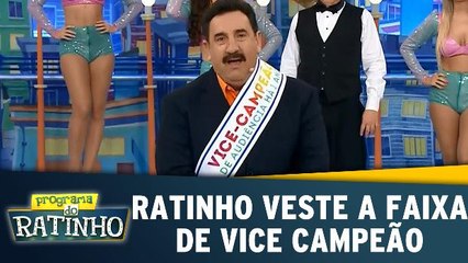 Ratinho veste a faixa de vice campeão de audiência