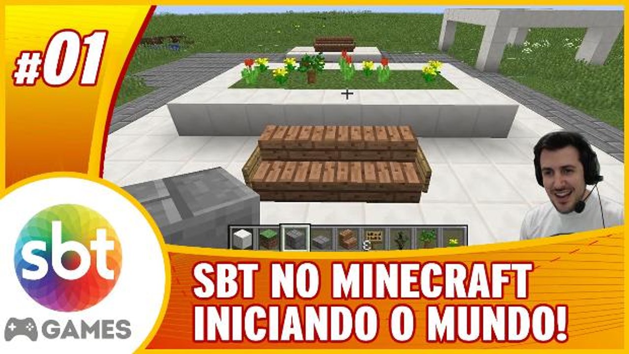 SBT no Mundo dos Games. Mundo do SBT no #Minecraft