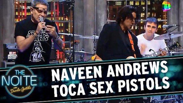 Naveen Andrews toca Sex Pistols com Ultraje a Rigor