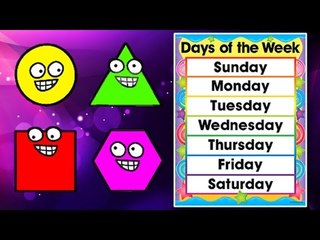 Learning with fun - Shapes, Tastes and Days of Week