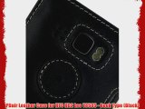 PDair Leather Case for HTC HD2 Leo T8585 - Book Type (Black)