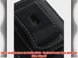 PDair Leather Case for Nokia N900 - Vertical Pouch Type with Belt Clips (Black)