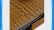 PDair Leather Case for BlackBerry Torch 9800 - Flip Type (Brown/Crocodile Pattern)