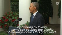 Obama's Inspiring Remarks Following Landmark SCOTUS Gay Marriage Decision