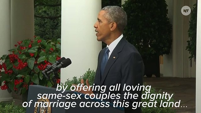Obama's Inspiring Remarks Following Landmark SCOTUS Gay Marriage Decision