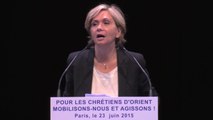 Intervention de Valérie Pécresse lors du grand rassemblement de soutien aux Chrétiens d'Orient