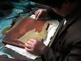 Making Shadow Play Leather Puppets