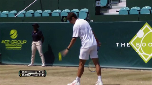 Sock lets ball girl plays and acts as ball boy