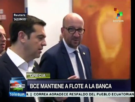 BCE otorga nuevos créditos de emergencia a la banca griega