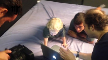 Neymar Jr e Davi Lucca no Making Of da Lupo