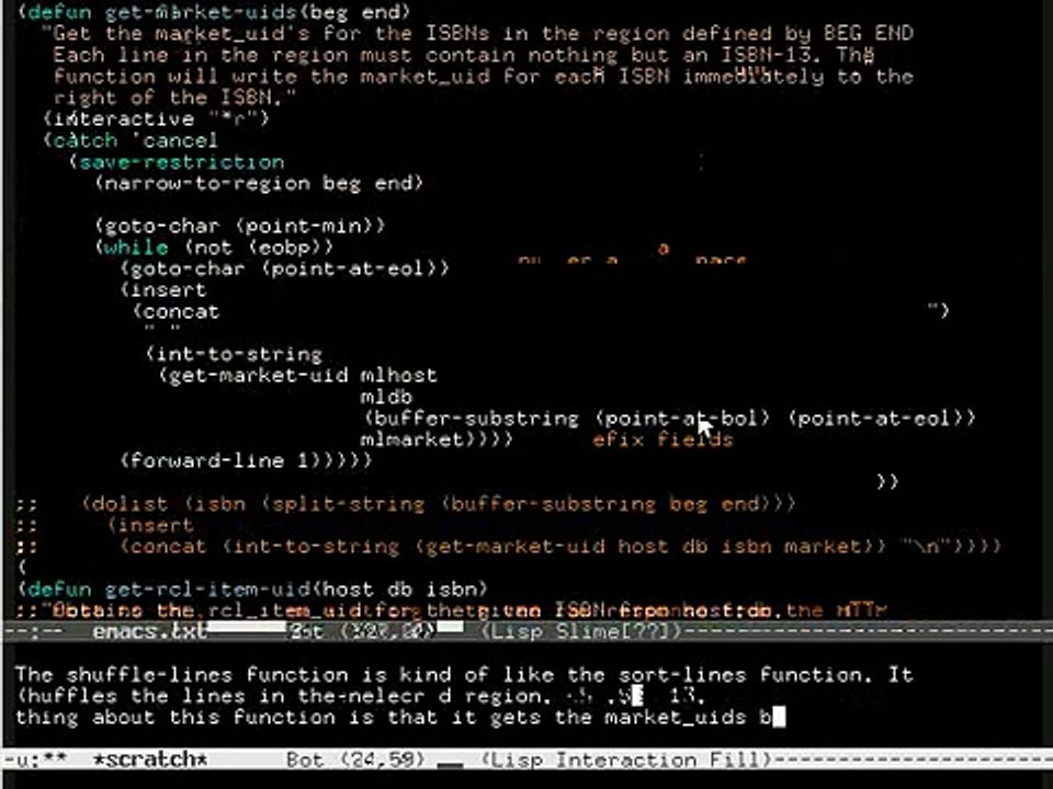Emacs Talks to Native XML Database