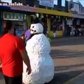 Snowman Prank Fail   Vine by Best Pranks