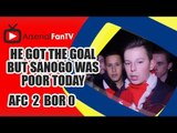 He Got The Goal But Sanogo Was Poor Today Says Fan || Arsenal 2 Borussia Dortmund 0