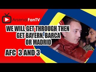 We will get through then get Bayern, Barca or Madrid - Arsenal 3 Anderlecht 3