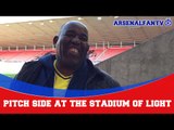 Pitch Side At The Stadium Of Light - Sunderland vs Arsenal