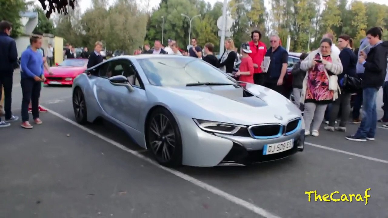 BMW I8 - Start up and acceleration - engine sound!
