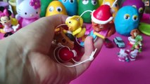 30 Play Doh Surprise Eggs unboxing Maxi Hello Kitty egg, Mickey Mouse Peppa Pig Disney Car