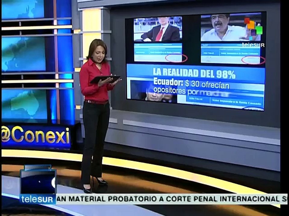 Manifestantes de derecha ecuatoriana agreden a periodistas