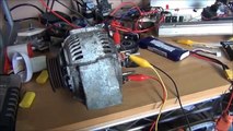 Car Alternator as Brushless Motor (BLDC) High RPM!