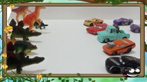 Disney Pixar Cars Transforming Lightning McQueen Finn McMissile Mater Dinosaur